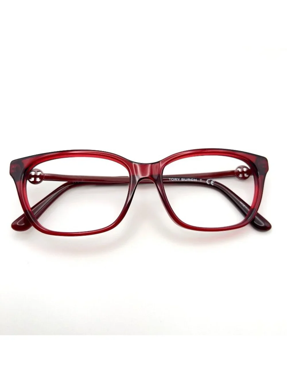 Tory Burch TY 2107 1801 Burgundy Red Cat Eye Square Eyeglass Frames 52-15-140